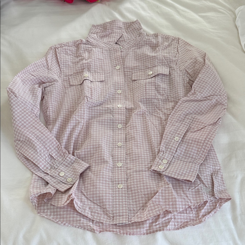 Vineyard Vines Pink Checkered Shirt